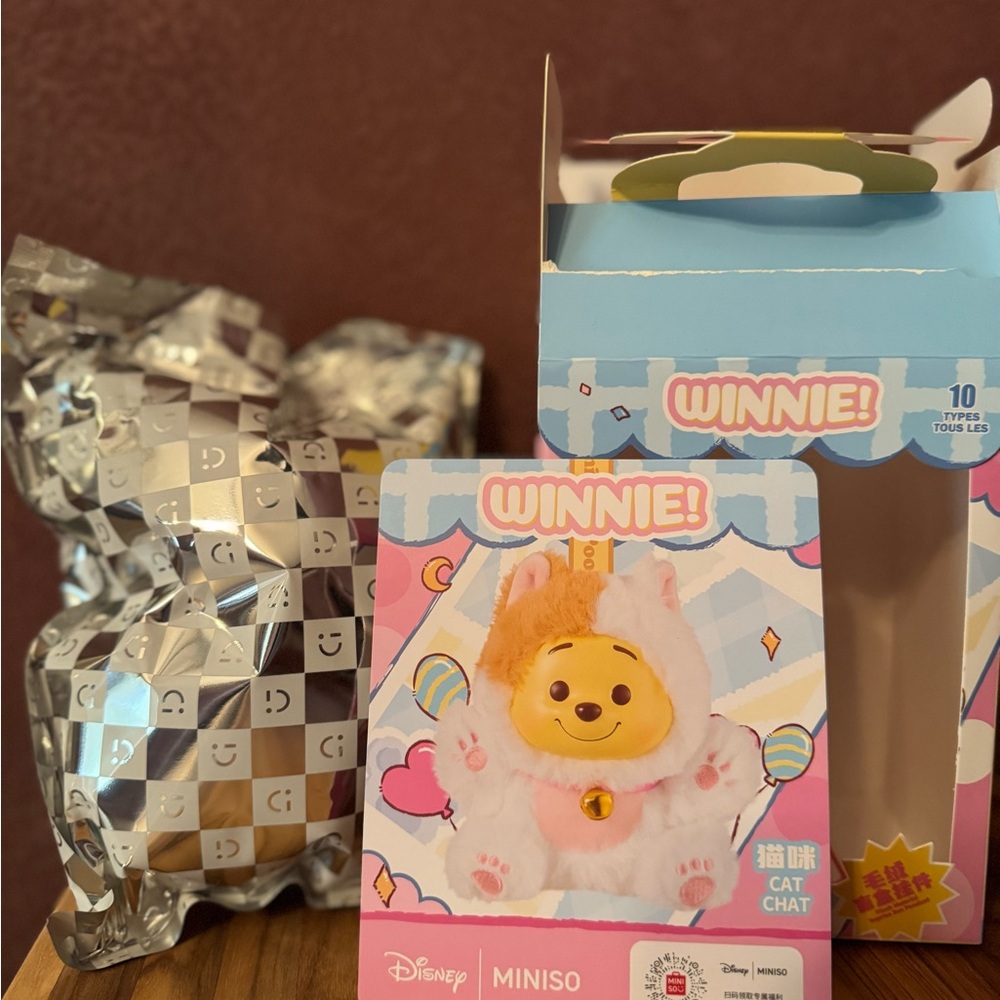 Disney Miniso Winnie Plush Keychain